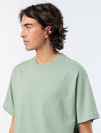 T-shirt homme uni à col rond