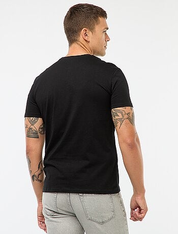 T-shirt en jersey uni à col rond pour homme