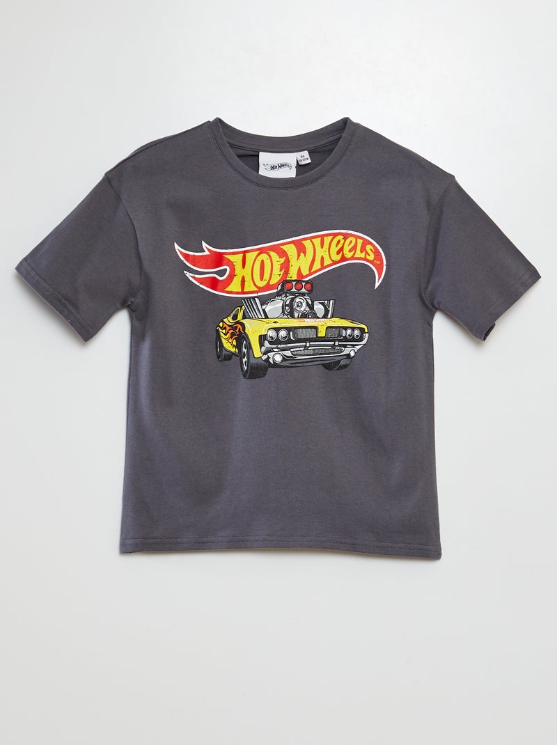 T-shirt 'Hot Wheels' gris - Kiabi