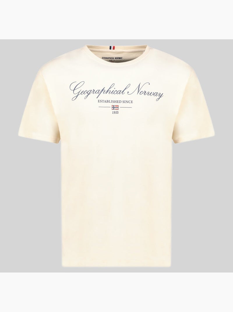 T-shirt illumine – geographical norway Crème - Kiabi