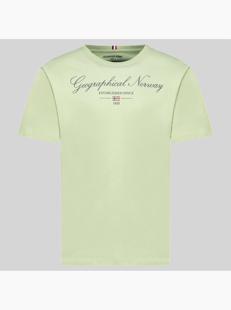 T-shirt illumine – geographical norway Vert pistache - Kiabi