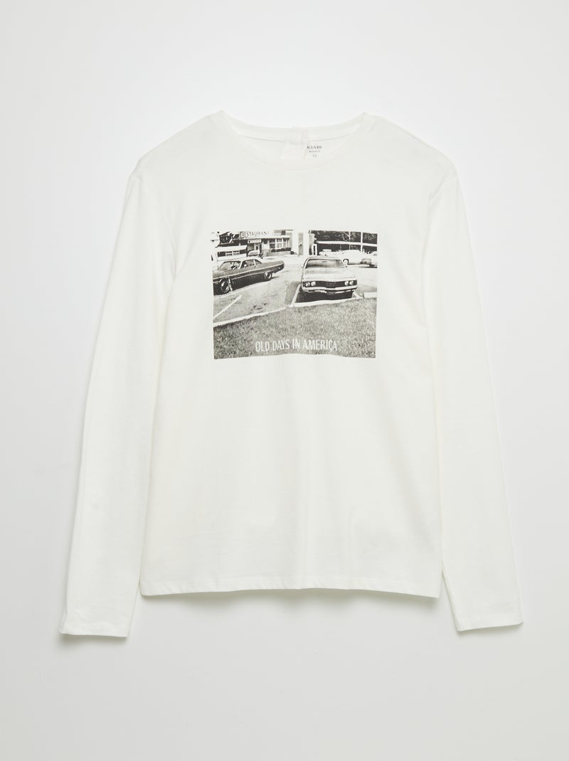 T-shirt imprimé - collection facile à enfiler Blanc - Kiabi