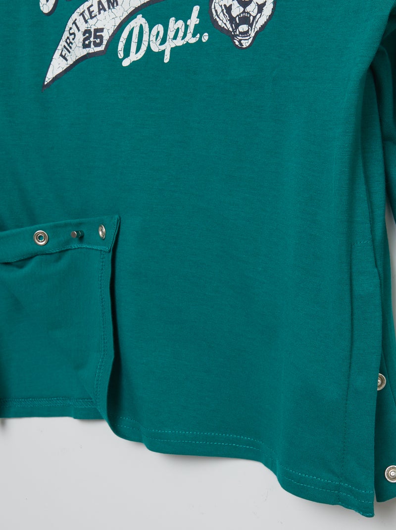 T-shirt imprimé - collection facile à enfiler Vert - Kiabi