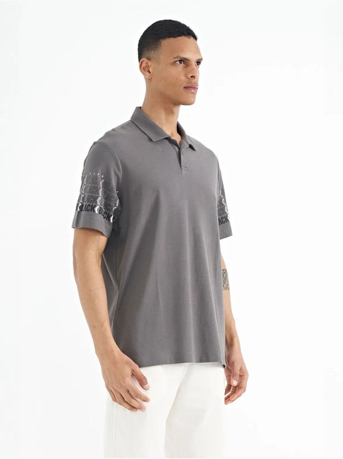 T-shirt imprimé à col polo tommy - Kiabi