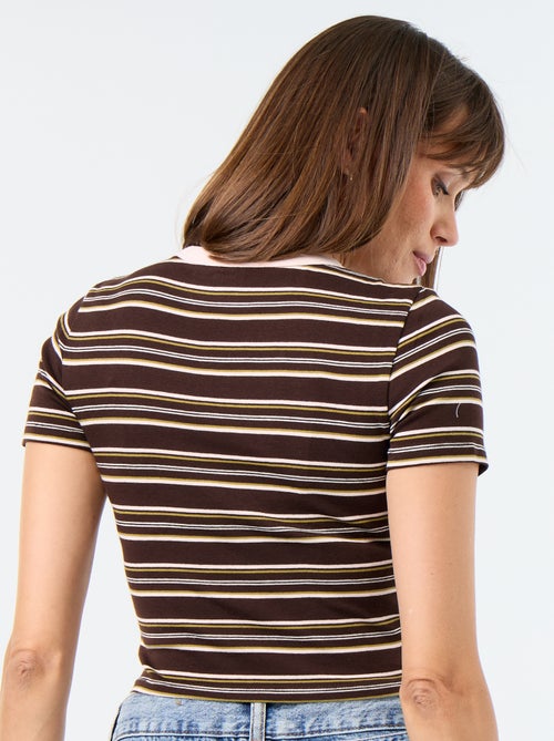 T-shirt imprimé à manches courtes à motif - Kiabi