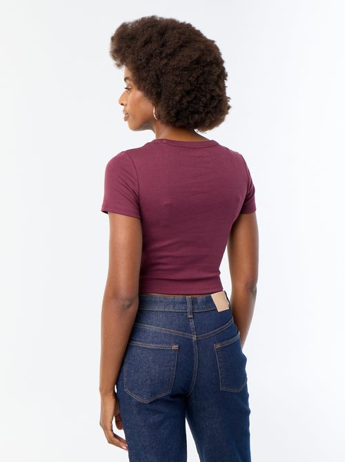 T-shirt imprimé à manches courtes à motif - Kiabi