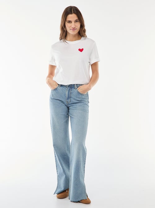 T-shirt imprimé à manches courtes - Kiabi