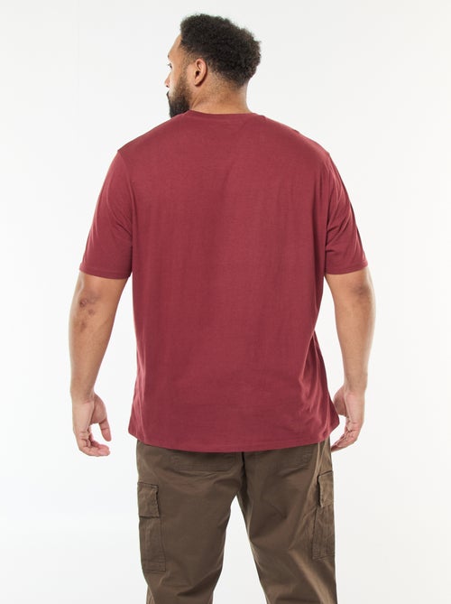 T-shirt imprimé à manches courtes et col rond - Kiabi