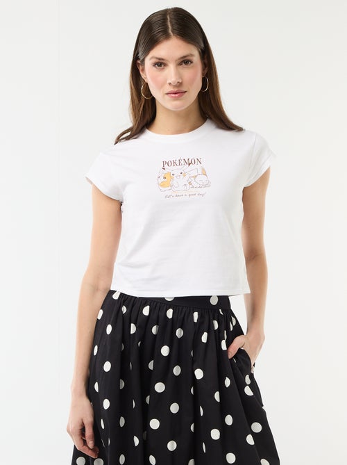 T-shirt imprimé à manches courtes 'Pokémon' - Kiabi