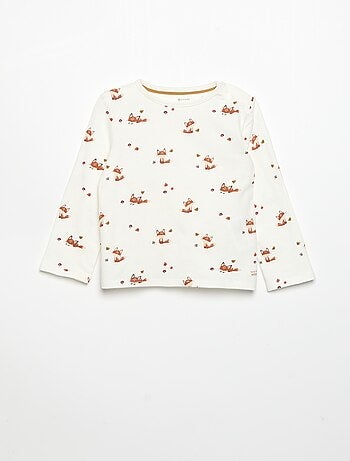 T-shirt imprimé à manches longues