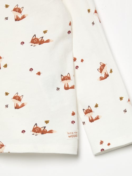 T-shirt imprimé à manches longues - Kiabi