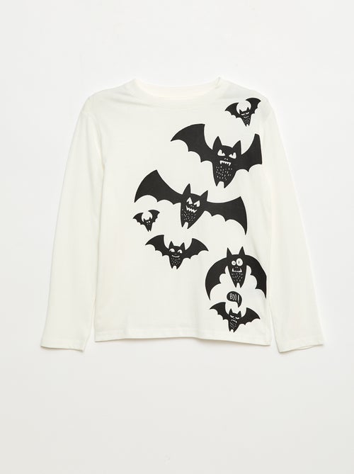T-shirt imprimé à manches longues - Kiabi