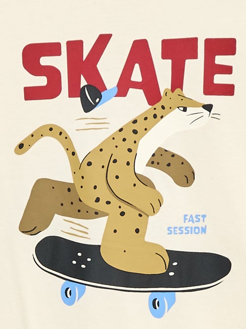 T-shirt imprimé à manches longues - Kiabi