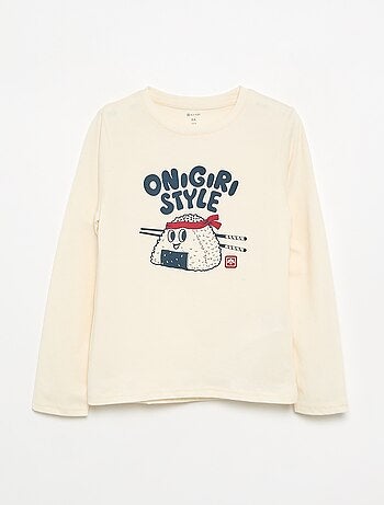 T-shirt imprimé à manches longues