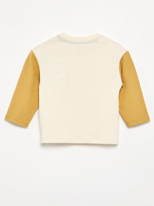 T-shirt imprimé à manches longues - Kiabi