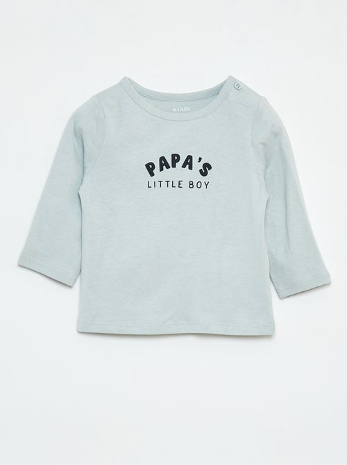 T-shirt imprimé à manches longues - Kiabi