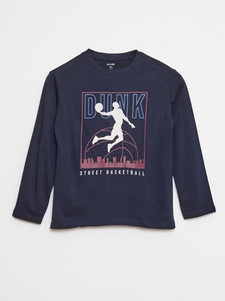 T-shirt imprimé à manches longues