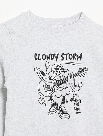 T-shirt imprimé à manches longues