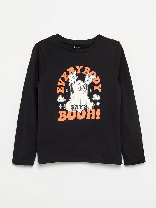 T-shirt imprimé à manches longues - Kiabi