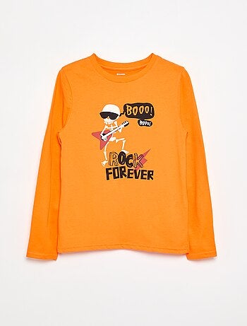 T-shirt imprimé à manches longues