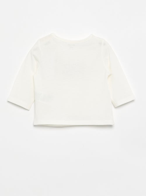 T-shirt imprimé à manches longues - Kiabi