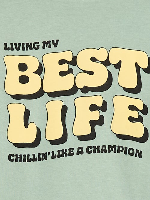 T-shirt imprimé à manches longues - Kiabi