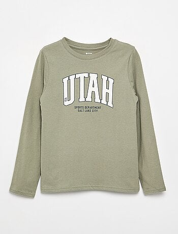 T-shirt imprimé à manches longues
