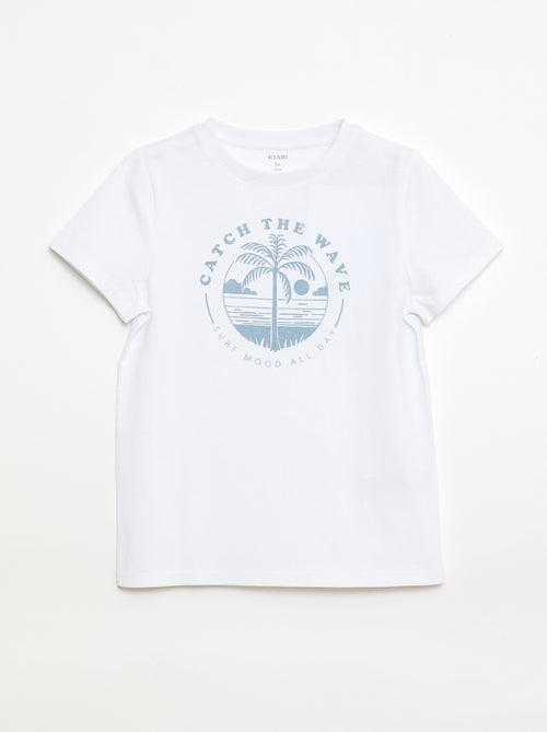 T-shirt imprimé à message - Kiabi