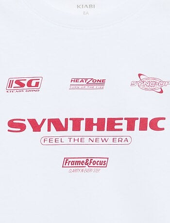 T-shirt imprimé à message