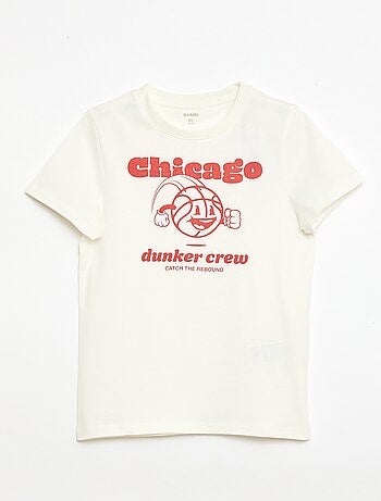 T-shirt imprimé à message