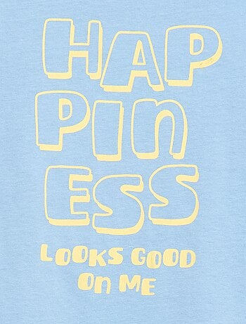 T-shirt imprimé à message