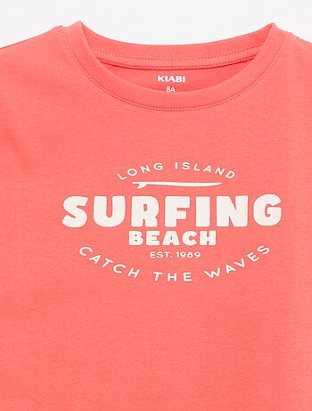 T-shirt imprimé à message