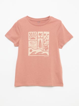 T-shirt imprimé à message