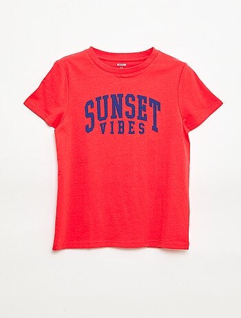 T-shirt imprimé à message