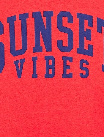 T-shirt imprimé à message