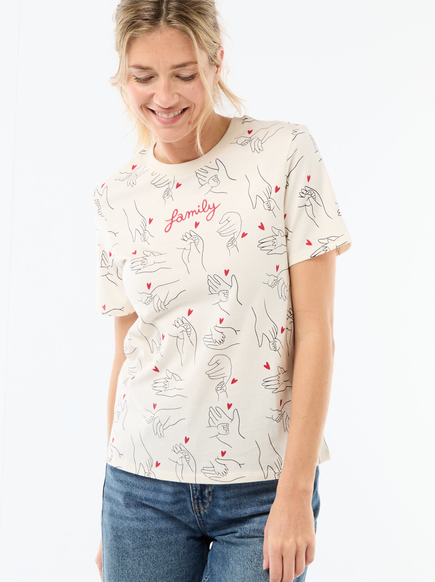 T-shirt imprimé  'Agathe Sorlet x Kiabi' - Saint-Valentin