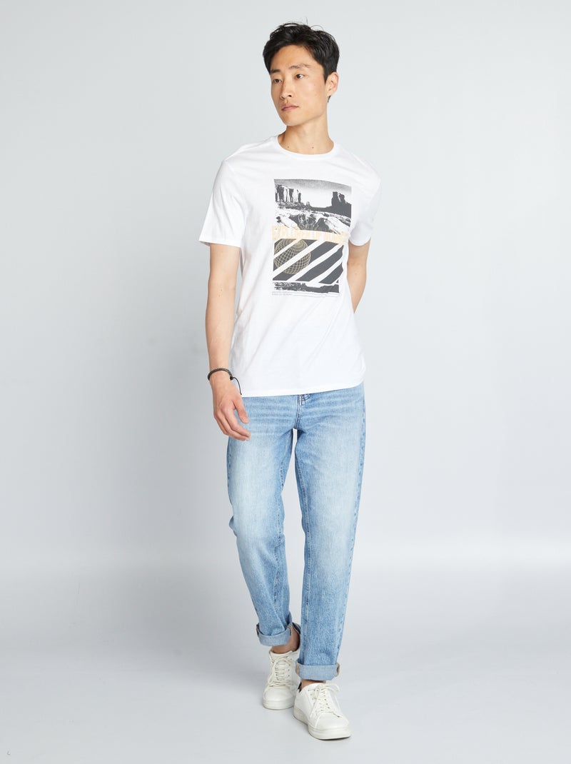 T-shirt imprimé Blanc - Kiabi