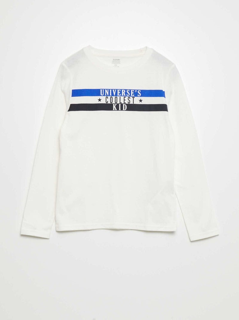 T-shirt imprimé Blanc - Kiabi