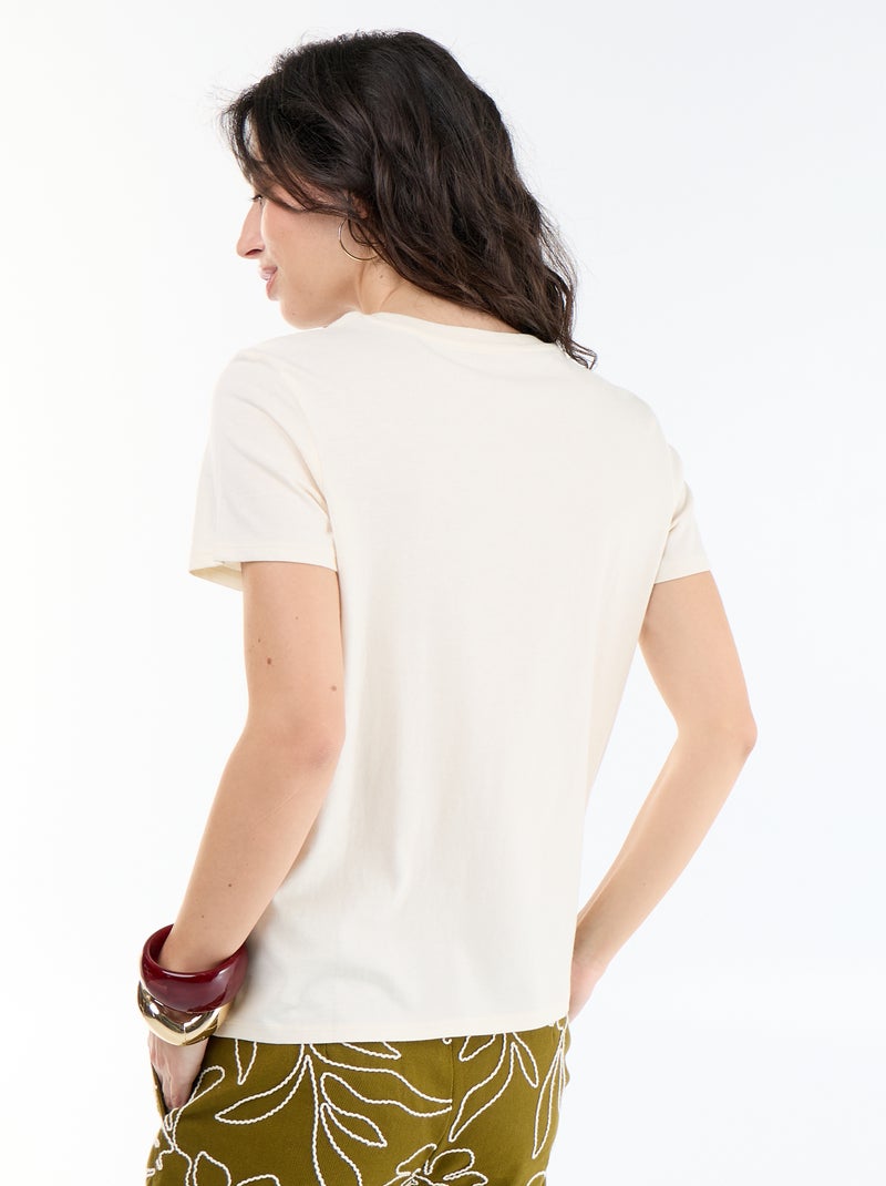 T-shirt imprimé Blanc - Kiabi