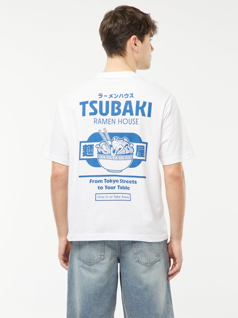 T-shirt imprimé Blanc - Kiabi