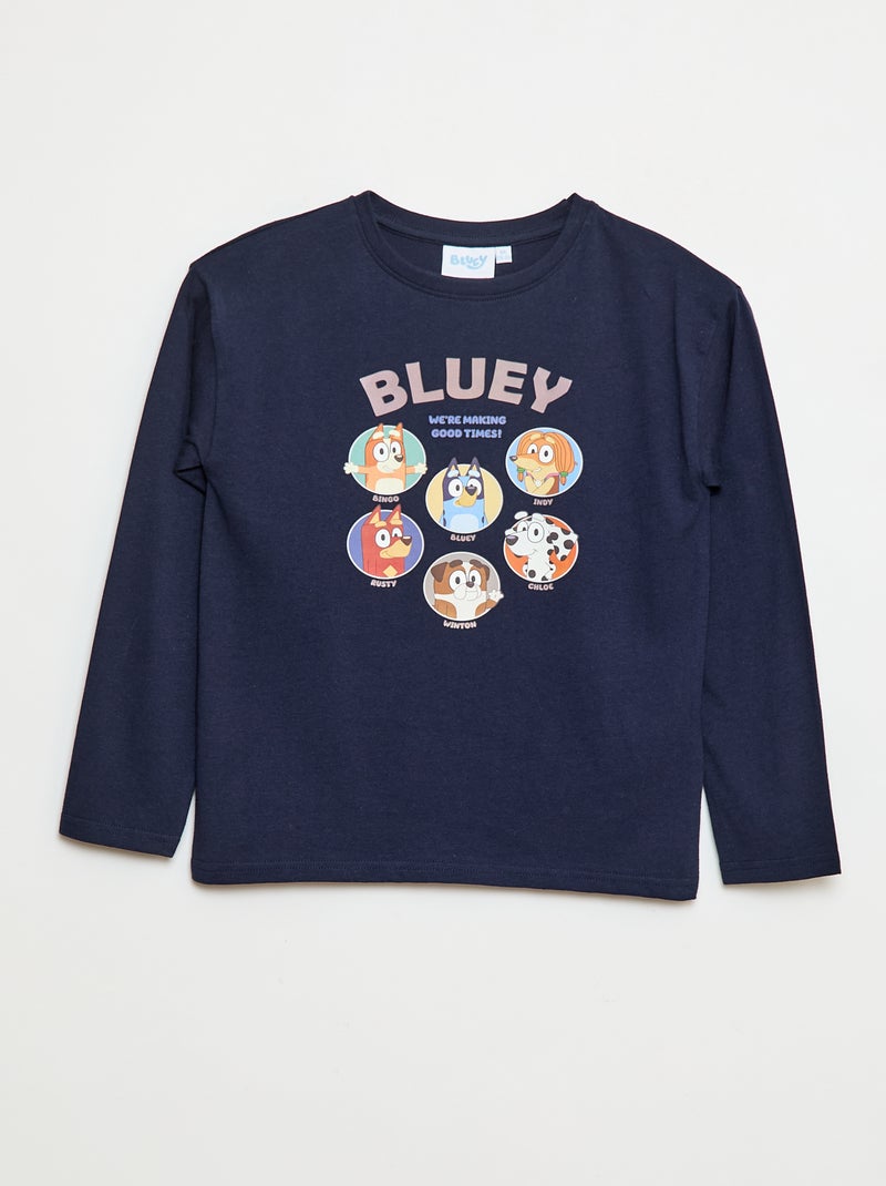T-shirt imprimé 'Bluey' Bleu - Kiabi