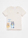 T-shirt imprimé 'Bluey' manches courtes BLANC - Kiabi