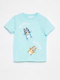 T-shirt imprimé 'Bluey' manches courtes BLEU - Kiabi