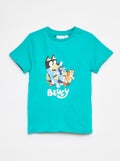 T-shirt imprimé 'Bluey' manches courtes VERT - Kiabi