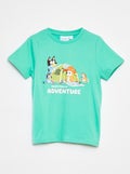 T-shirt imprimé 'Bluey' manches courtes VERT - Kiabi