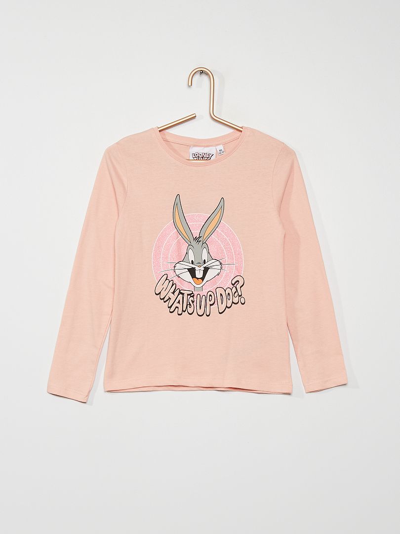 T-shirt imprimé 'Bugs Bunny' rose - Kiabi