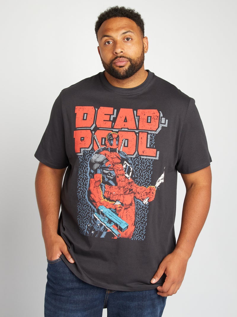 T-shirt imprimé 'Deadpool' 'Marvel' Gris - Kiabi