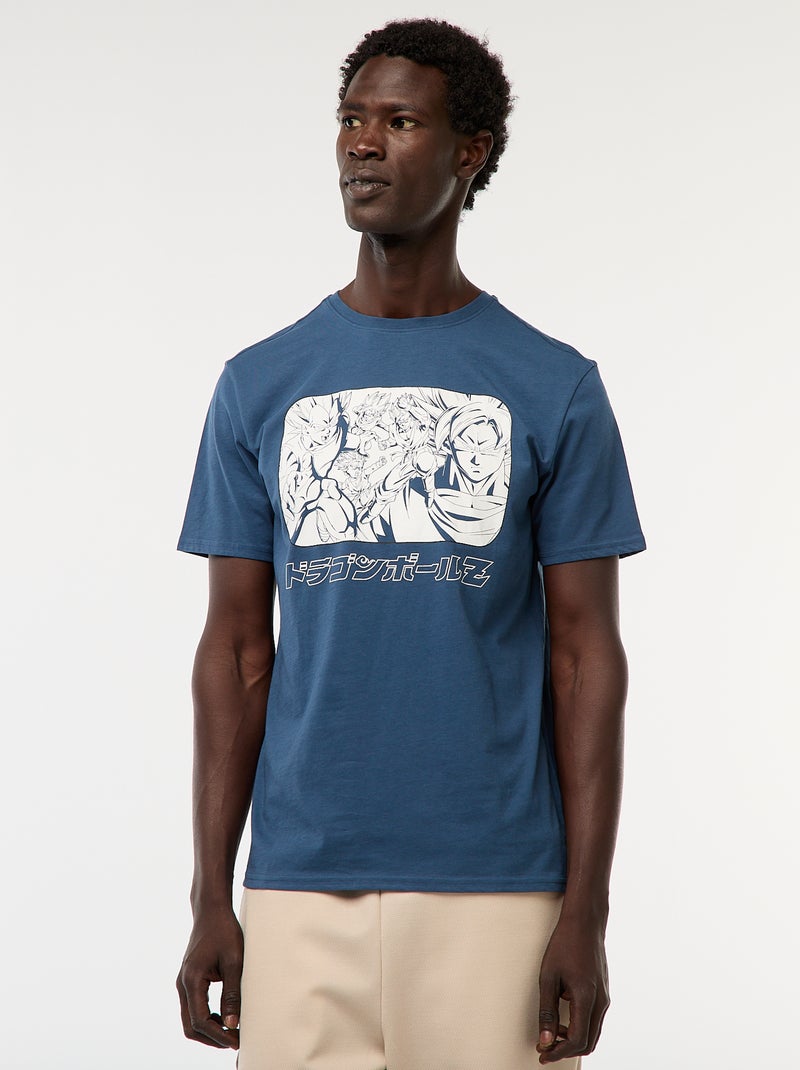 T-shirt imprimé 'Dragon Ball' à manches courtes Bleu - Kiabi