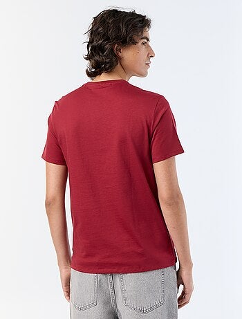T-shirt en coton à col rond homme avec imprimé