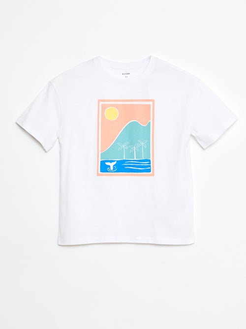 T-shirt imprimé en coton - Kiabi